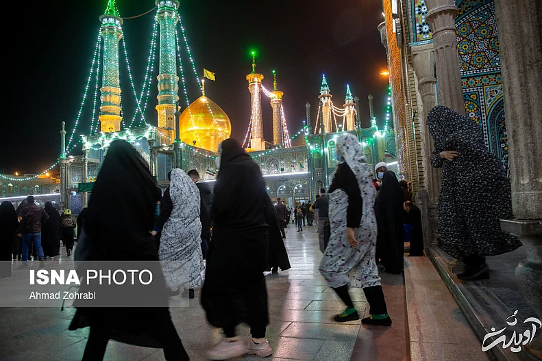 (تصاویر) شب آرزو‌ها در حرم حضرت فاطمه معصومه(س)